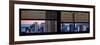 Window View with Venetian Blinds: Panoramic Format-Philippe Hugonnard-Framed Photographic Print