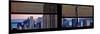 Window View with Venetian Blinds: Panoramic Format-Philippe Hugonnard-Mounted Photographic Print