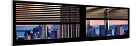 Window View with Venetian Blinds: Panoramic Format-Philippe Hugonnard-Mounted Photographic Print