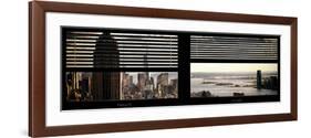 Window View with Venetian Blinds: Panoramic Format-Philippe Hugonnard-Framed Photographic Print