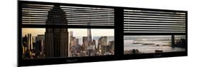 Window View with Venetian Blinds: Panoramic Format-Philippe Hugonnard-Mounted Photographic Print