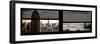 Window View with Venetian Blinds: Panoramic Format-Philippe Hugonnard-Framed Photographic Print