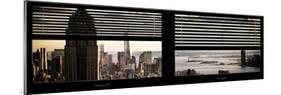 Window View with Venetian Blinds: Panoramic Format-Philippe Hugonnard-Mounted Photographic Print