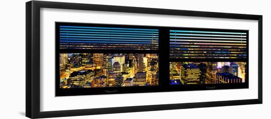 Window View with Venetian Blinds: Panoramic Format-Philippe Hugonnard-Framed Photographic Print