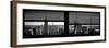 Window View with Venetian Blinds: Panoramic Skyline NYC with the Empire State Building and 1WTC-Philippe Hugonnard-Framed Photographic Print