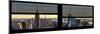 Window View with Venetian Blinds: Panoramic Skyline NYC with the Empire State Building and 1WTC-Philippe Hugonnard-Mounted Photographic Print