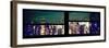 Window View with Venetian Blinds: Panoramic View - 42nd Street and Times Square at Night-Philippe Hugonnard-Framed Photographic Print