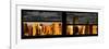 Window View with Venetian Blinds: Panoramic View - 42nd Street and Times Square at Sunset-Philippe Hugonnard-Framed Photographic Print