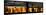 Window View with Venetian Blinds: Panoramic View - 42nd Street and Times Square at Sunset-Philippe Hugonnard-Mounted Photographic Print