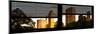 Window View with Venetian Blinds: Panoramic View of Buildings along Central Park at Sunset-Philippe Hugonnard-Mounted Photographic Print