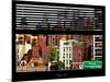 Window View with Venetian Blinds: Queensboro Bridge Sign-Philippe Hugonnard-Mounted Photographic Print