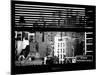 Window View with Venetian Blinds: Queensboro Bridge Sign-Philippe Hugonnard-Mounted Photographic Print