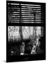 Window View with Venetian Blinds: Roosevelt Island Tram and Ed Koch Queensboro Bridge-Philippe Hugonnard-Mounted Photographic Print