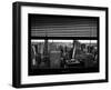 Window View with Venetian Blinds: Skyline NYC with the Empire State Building and 1WTC-Philippe Hugonnard-Framed Photographic Print