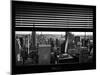 Window View with Venetian Blinds: Skyline NYC with the Empire State Building and 1WTC-Philippe Hugonnard-Mounted Photographic Print