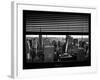 Window View with Venetian Blinds: Skyline NYC with the Empire State Building and 1WTC-Philippe Hugonnard-Framed Photographic Print