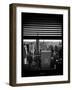 Window View with Venetian Blinds: Skyline NYC with the Empire State Building and 1WTC-Philippe Hugonnard-Framed Photographic Print