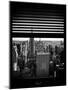 Window View with Venetian Blinds: Skyline NYC with the Empire State Building and 1WTC-Philippe Hugonnard-Mounted Photographic Print