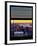 Window View with Venetian Blinds: Skyline of Manhattan at Sunset-Philippe Hugonnard-Framed Photographic Print