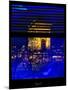 Window View with Venetian Blinds: Special Series Blue Reflections - Haussmann Appartment Paris-Philippe Hugonnard-Mounted Photographic Print