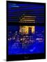 Window View with Venetian Blinds: Special Series Blue Reflections - Haussmann Appartment Paris-Philippe Hugonnard-Mounted Photographic Print