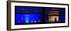 Window View with Venetian Blinds: Special Series Blue Reflections - Panoramic Format-Philippe Hugonnard-Framed Photographic Print