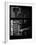 Window View with Venetian Blinds: Street View - Old Wall Commecial Advertisements with Fire Escape-Philippe Hugonnard-Framed Premium Photographic Print