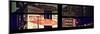 Window View with Venetian Blinds: Street View - Panoramic Format-Philippe Hugonnard-Mounted Photographic Print