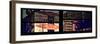 Window View with Venetian Blinds: Street View - Panoramic Format-Philippe Hugonnard-Framed Photographic Print