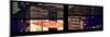 Window View with Venetian Blinds: Street View - Panoramic Format-Philippe Hugonnard-Mounted Photographic Print