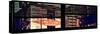 Window View with Venetian Blinds: Street View - Panoramic Format-Philippe Hugonnard-Stretched Canvas