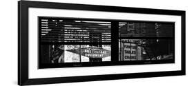 Window View with Venetian Blinds: Street View - Panoramic Format-Philippe Hugonnard-Framed Photographic Print