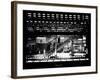 Window View with Venetian Blinds: Subway Station View of Williamsburg - Brooklyn-Philippe Hugonnard-Framed Photographic Print