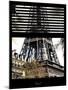 Window View with Venetian Blinds: the Eiffel Tower View - Paris, France-Philippe Hugonnard-Mounted Photographic Print