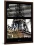 Window View with Venetian Blinds: the Eiffel Tower View - Paris, France-Philippe Hugonnard-Framed Photographic Print