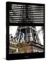 Window View with Venetian Blinds: the Eiffel Tower View - Paris, France-Philippe Hugonnard-Stretched Canvas