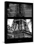 Window View with Venetian Blinds: the Eiffel Tower View - Paris, France-Philippe Hugonnard-Framed Stretched Canvas