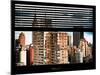 Window View with Venetian Blinds: the Empire State Building and Hotel New Yorker Views-Philippe Hugonnard-Mounted Photographic Print