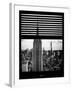 Window View with Venetian Blinds: the Empire State Building and One World Trade Center Views-Philippe Hugonnard-Framed Photographic Print