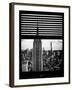 Window View with Venetian Blinds: the Empire State Building and One World Trade Center Views-Philippe Hugonnard-Framed Photographic Print
