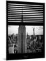 Window View with Venetian Blinds: the Empire State Building and One World Trade Center Views-Philippe Hugonnard-Mounted Photographic Print