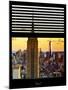 Window View with Venetian Blinds: the Empire State Building and One World Trade Center Views-Philippe Hugonnard-Mounted Photographic Print