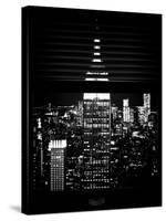 Window View with Venetian Blinds: the Empire State Building and One World Trade Center-Philippe Hugonnard-Stretched Canvas