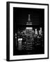 Window View with Venetian Blinds: the Empire State Building and One World Trade Center-Philippe Hugonnard-Framed Photographic Print
