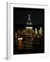 Window View with Venetian Blinds: the Empire State Building and One World Trade Center-Philippe Hugonnard-Framed Photographic Print