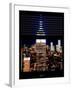 Window View with Venetian Blinds: the Empire State Building and One World Trade Center-Philippe Hugonnard-Framed Photographic Print