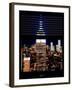 Window View with Venetian Blinds: the Empire State Building and One World Trade Center-Philippe Hugonnard-Framed Photographic Print