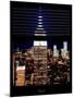 Window View with Venetian Blinds: the Empire State Building and One World Trade Center-Philippe Hugonnard-Mounted Photographic Print