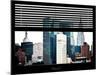 Window View with Venetian Blinds: the Empire State Building and the Chrysler Building-Philippe Hugonnard-Mounted Photographic Print
