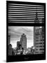 Window View with Venetian Blinds: the Empire State Building in Downtown Manhattan - New York City-Philippe Hugonnard-Mounted Photographic Print